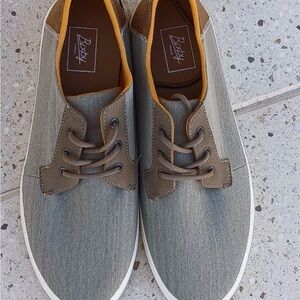 Brixton Gray and Tan Men's Shoes